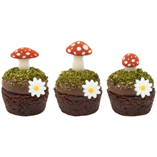 Sprinkles Icing Halooween flores Margaritas minis 15 piezas