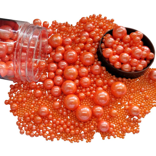 Sprinkles Perlas Multisizes ultrabrillantes Color Naranja