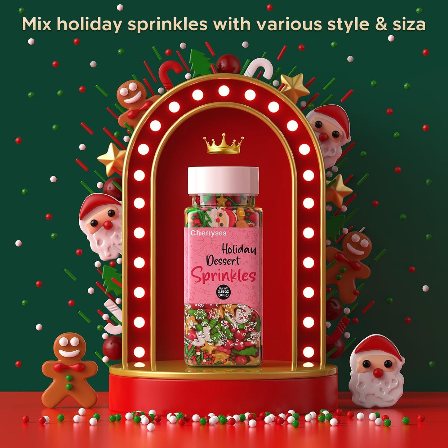 Sprinkles Navidad - Icing arbol santa jengibre