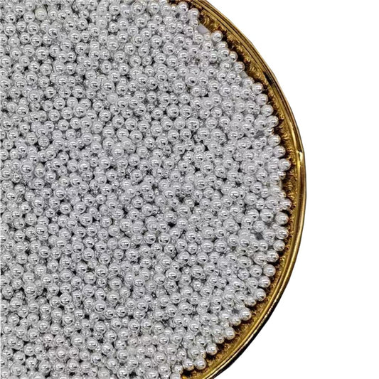 Sprinkles Metalicos Perlas Plata 4mm