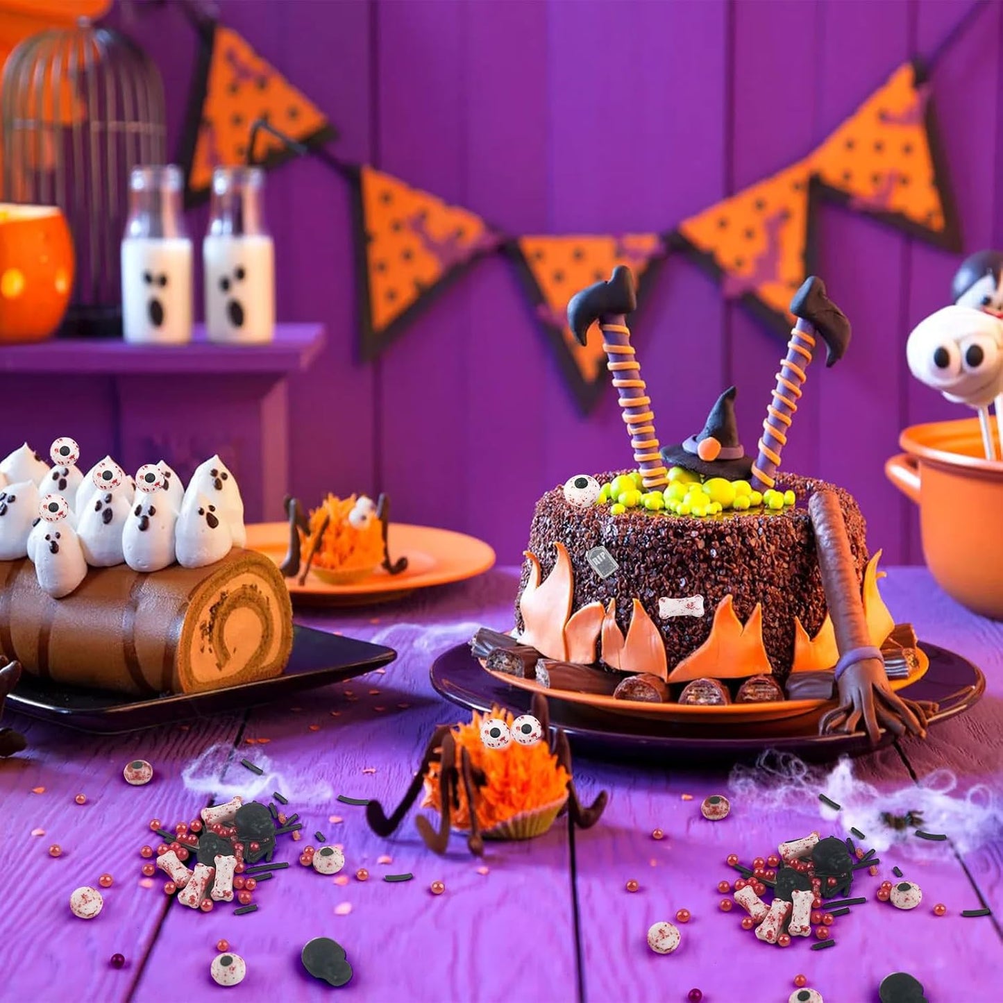 Sprinkles comestibles decorativos Importados – Granel y Mayoreo | Caldero de halloween