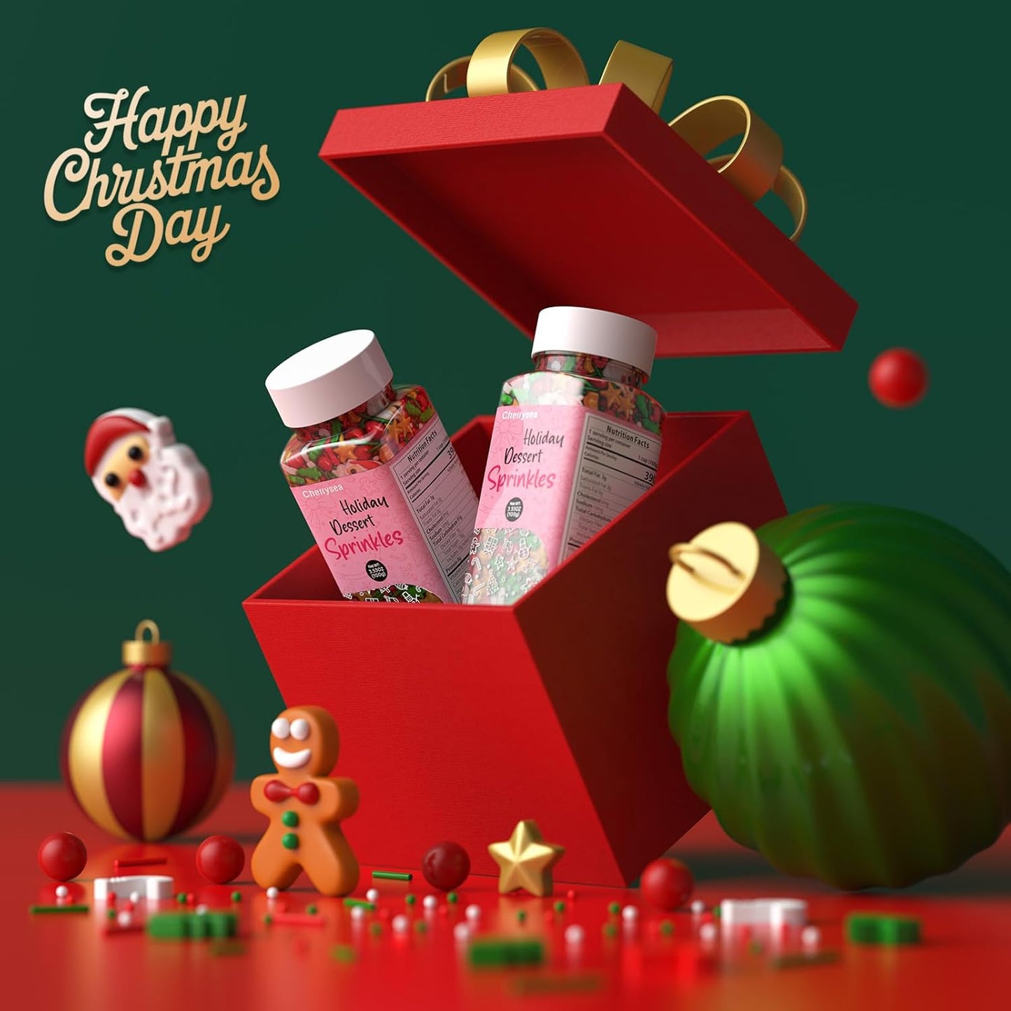 Sprinkles Navidad - Icing arbol santa jengibre