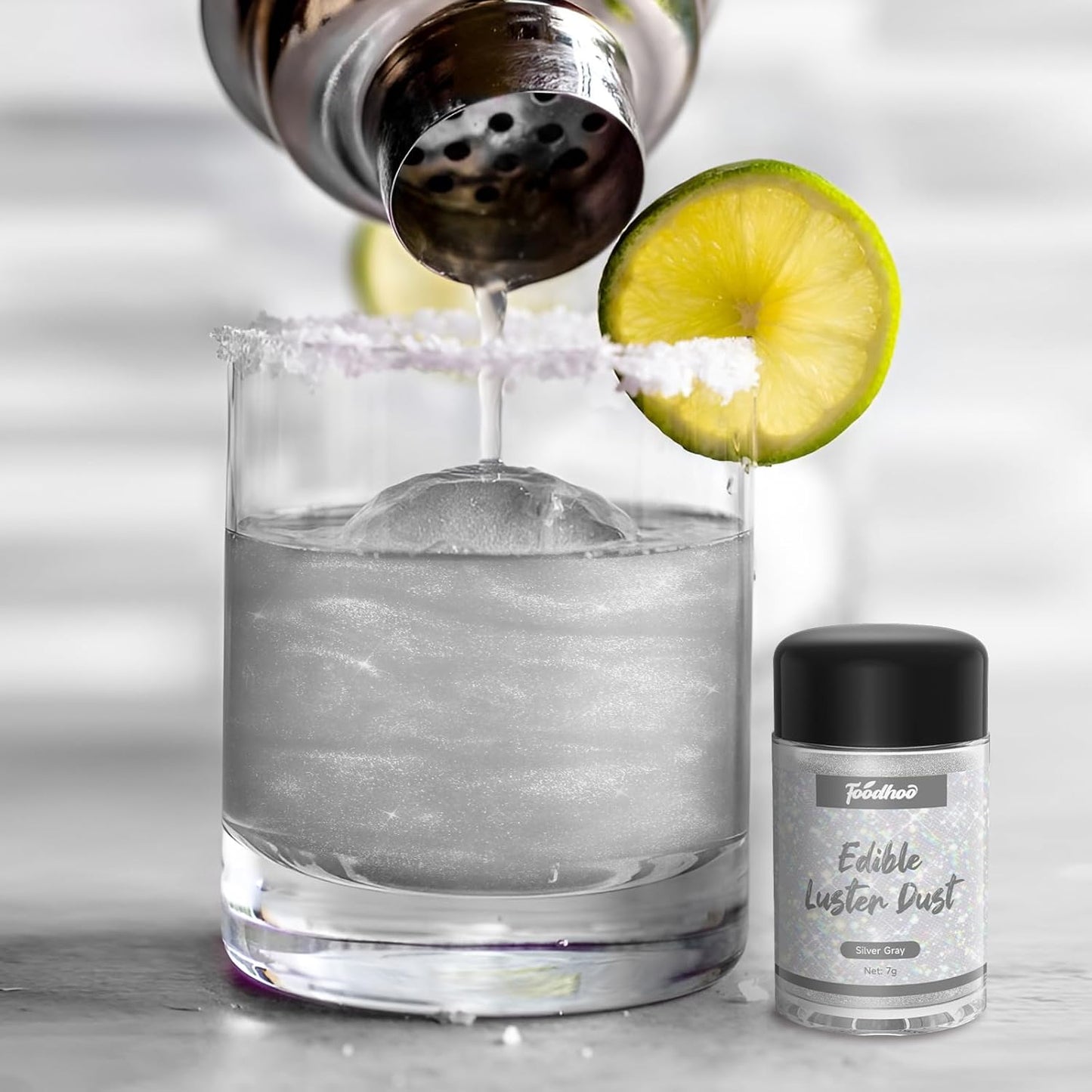 Matizador comestible color plata