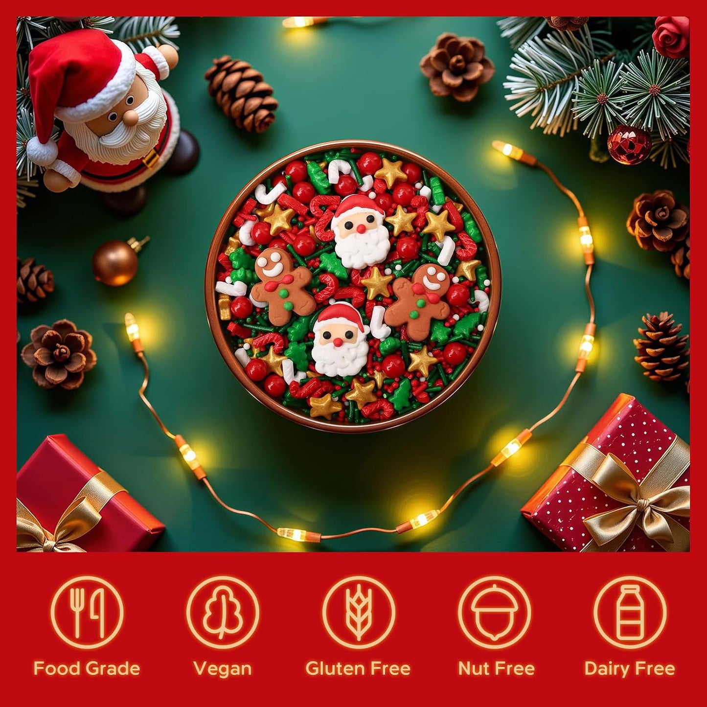 Sprinkles Navidad - Icing arbol santa jengibre