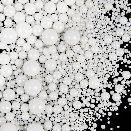 Sprinkles Perlas ultrabrillantes Color Blanco multisizes