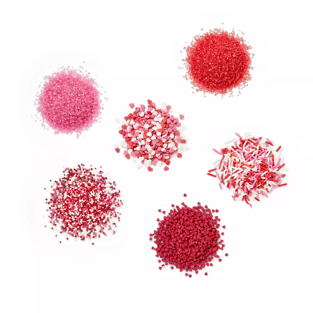 Sprinkles san valentin 6 Cell Sprinkles - 6.37oz - 180grs