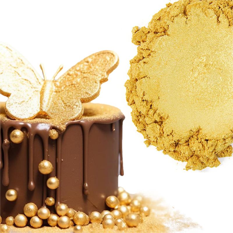 Matizador comestible color dorado
