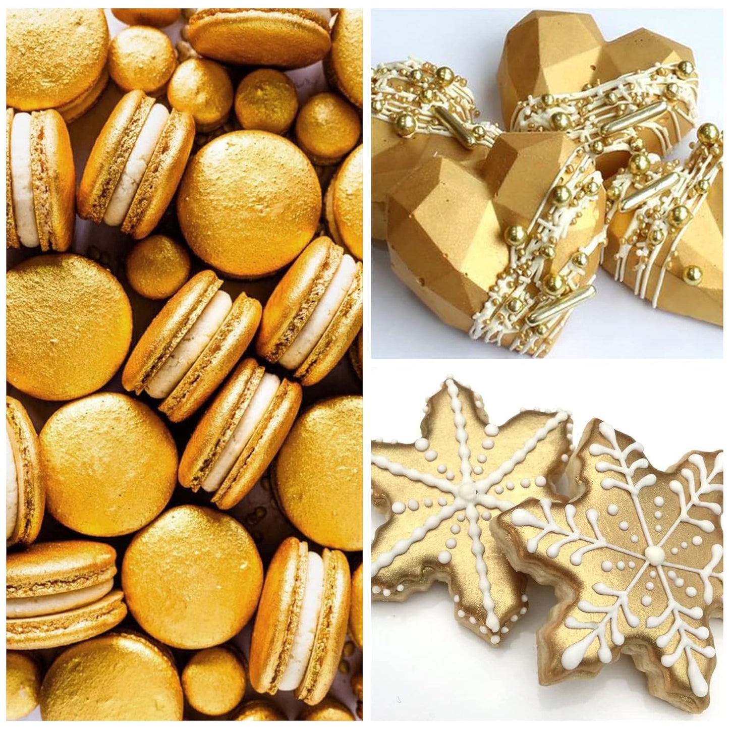 Matizador comestible color dorado