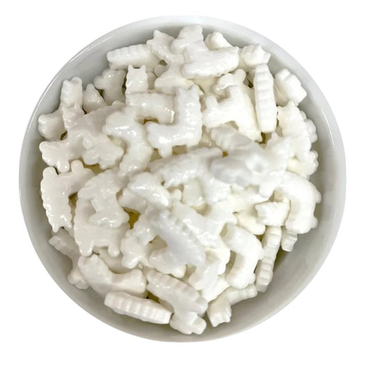 Sprinkles llamas blancas