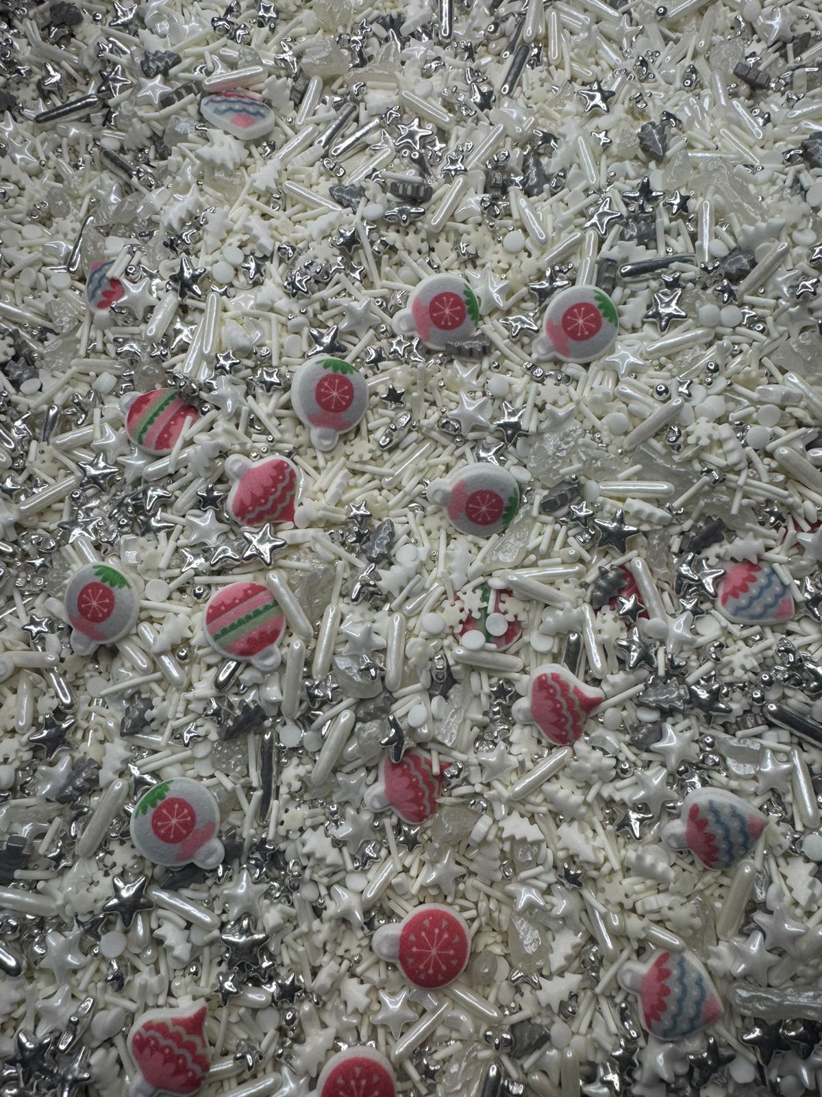 Sprinkles Navidad esferas platas