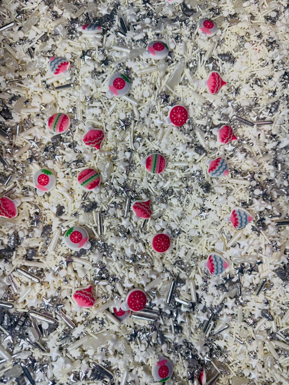 Sprinkles Navidad esferas platas