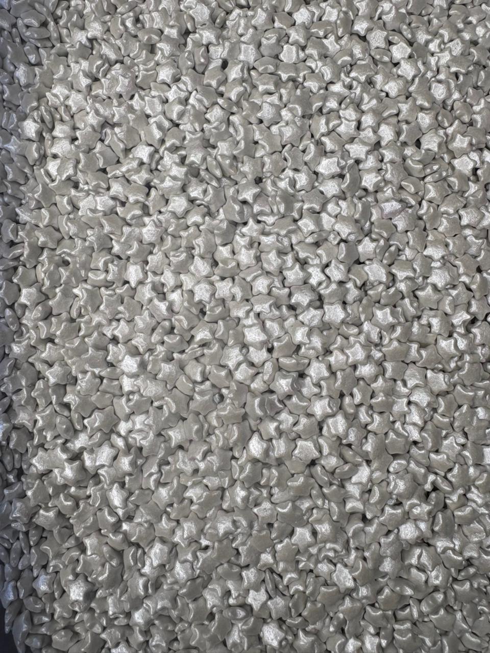 Sprinkles navidad confetti estrella plata comestible