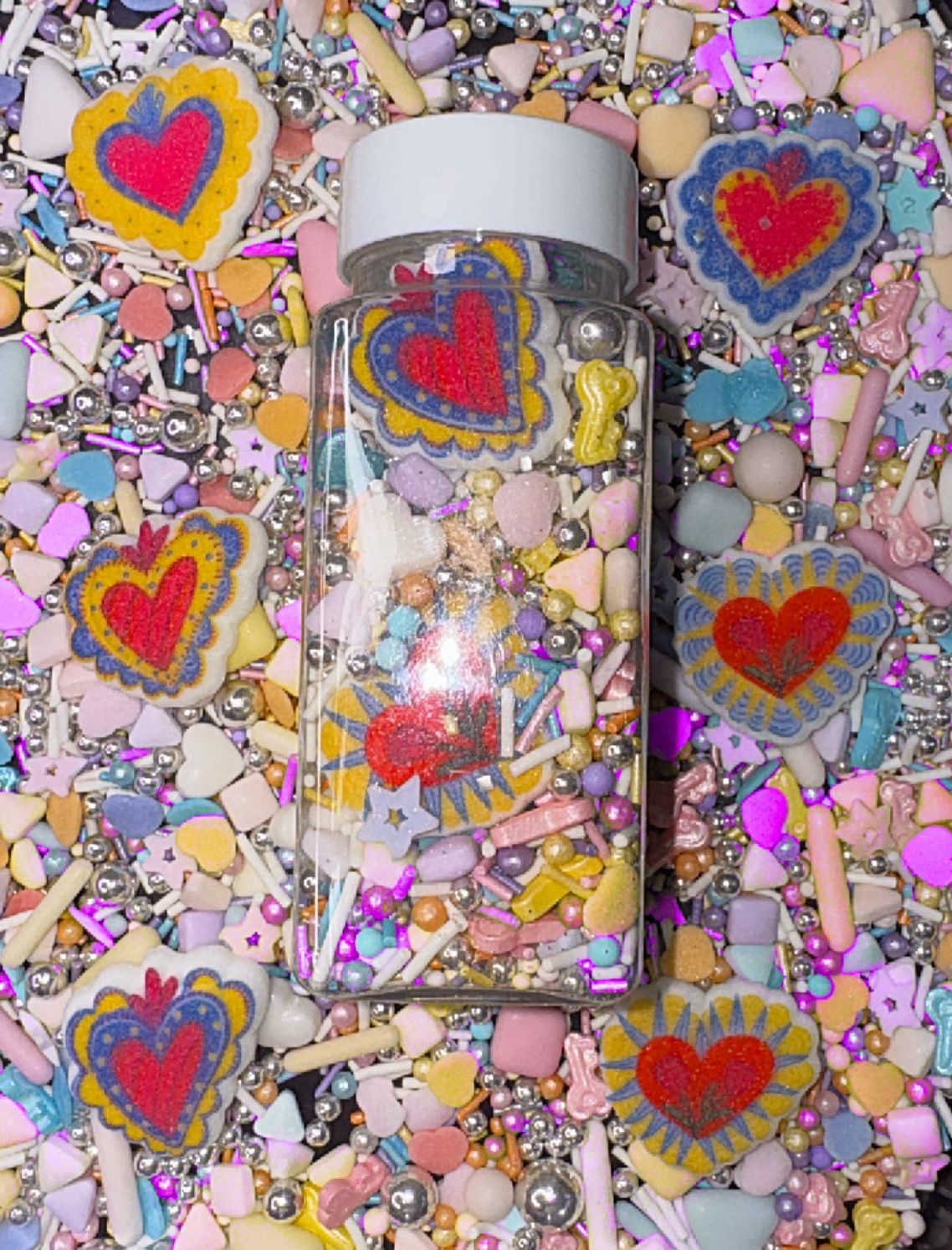 Sprinkles San Valentin perlas Con icing hippie san valentin