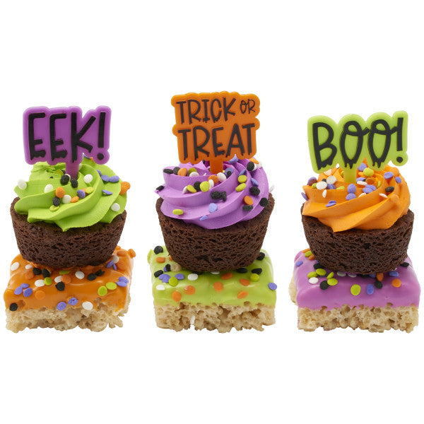 Mini topper cake halloween 15 piezas - Neon - Boo