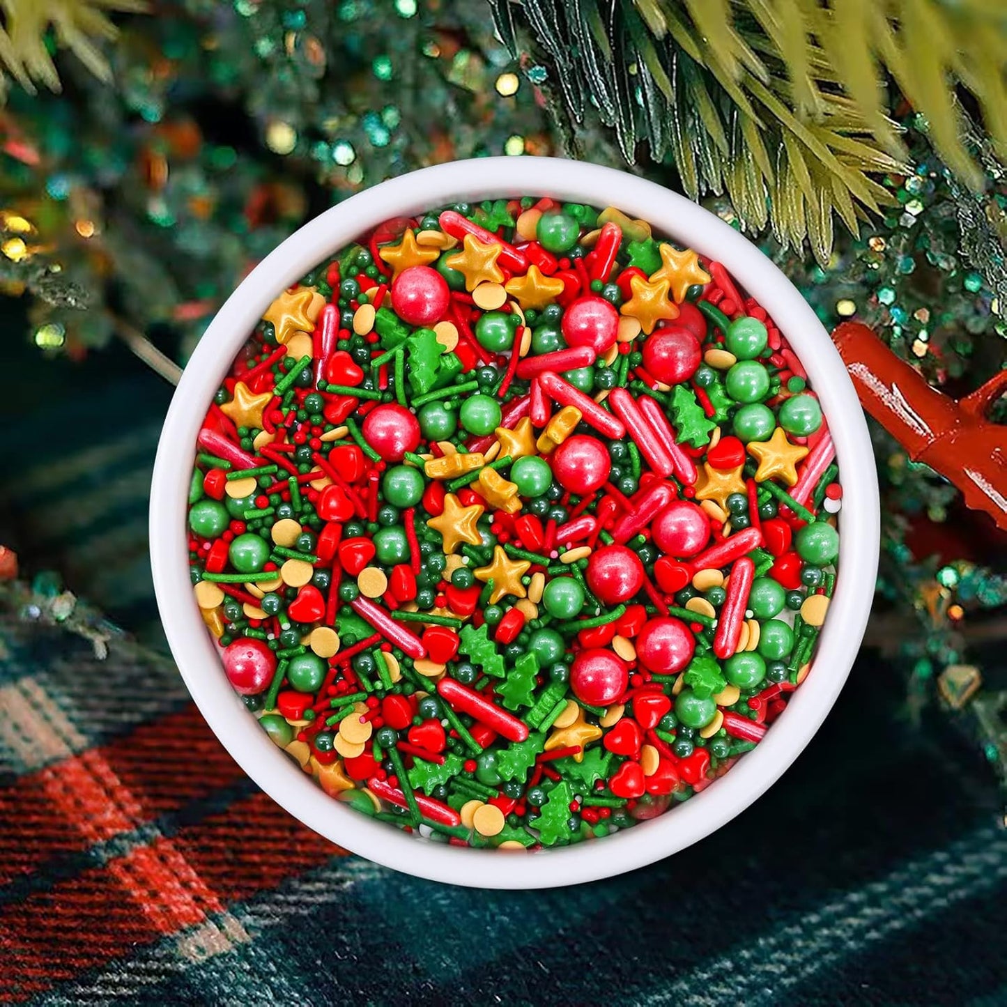Sprinkles comestibles decorativos Importados – Granel y Mayoreo | Navidad clasica