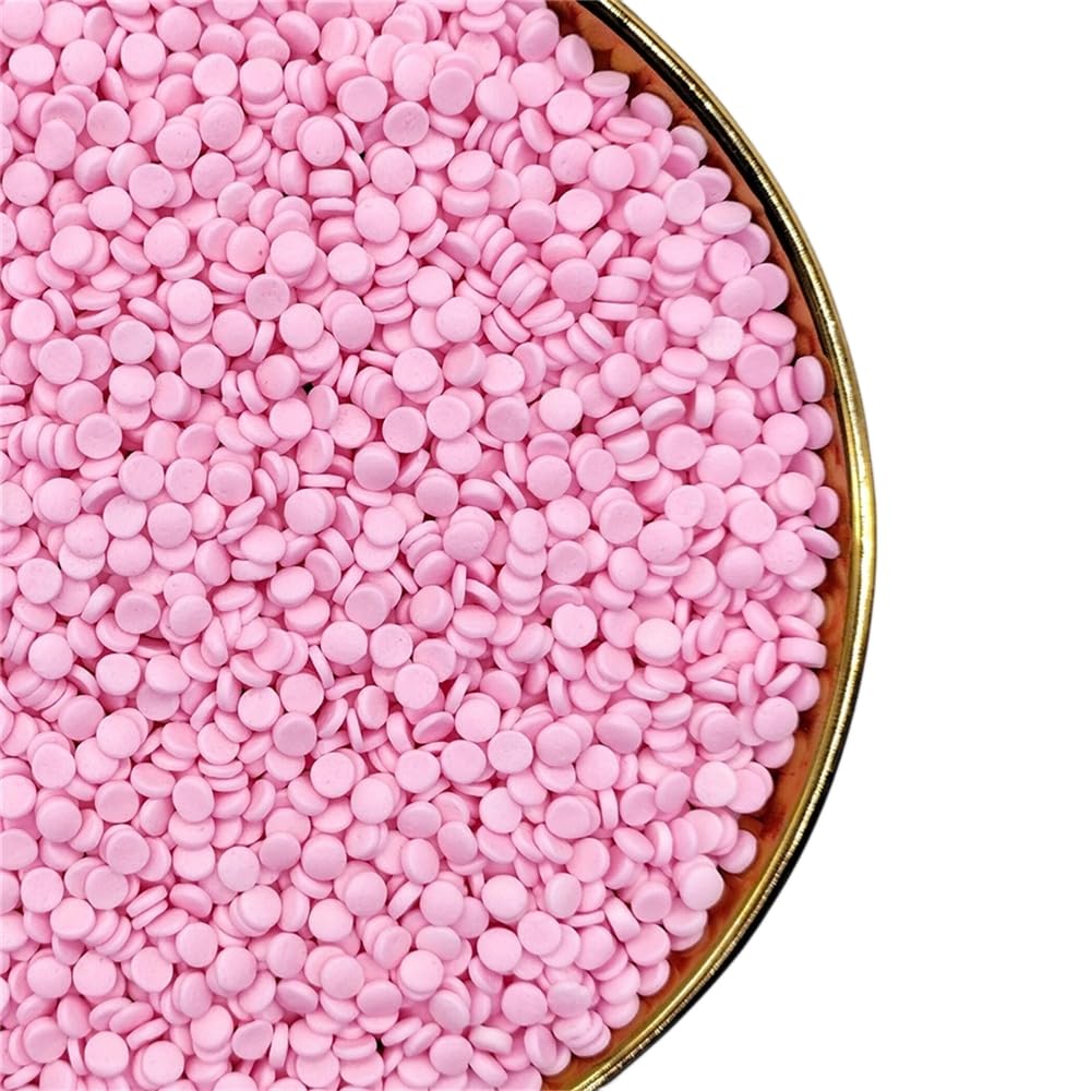 Sprinkles navidad confetti circular grande comestible - Rosa
