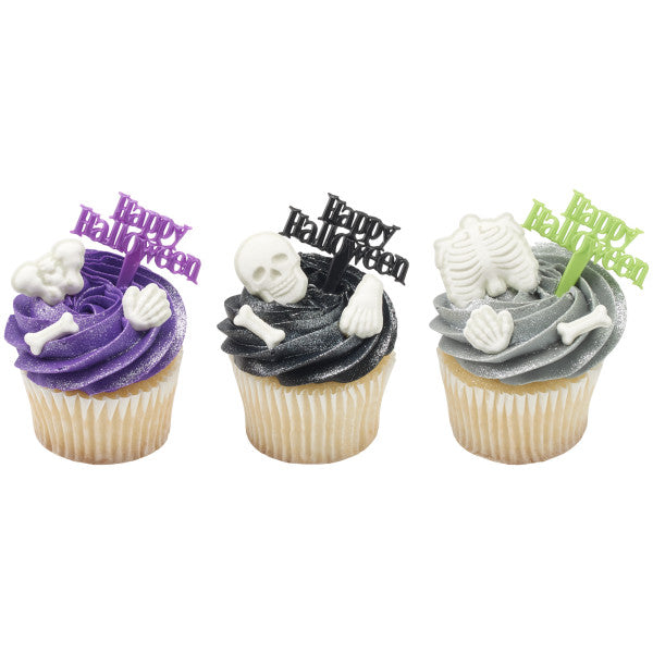 Mini topper cake halloween 15 piezas - Neon - Happy Halloween
