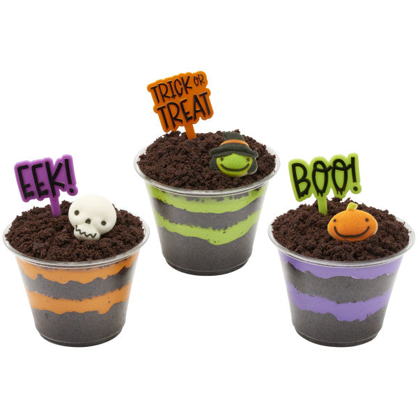 Mini topper cake halloween 15 piezas - Neon - Boo