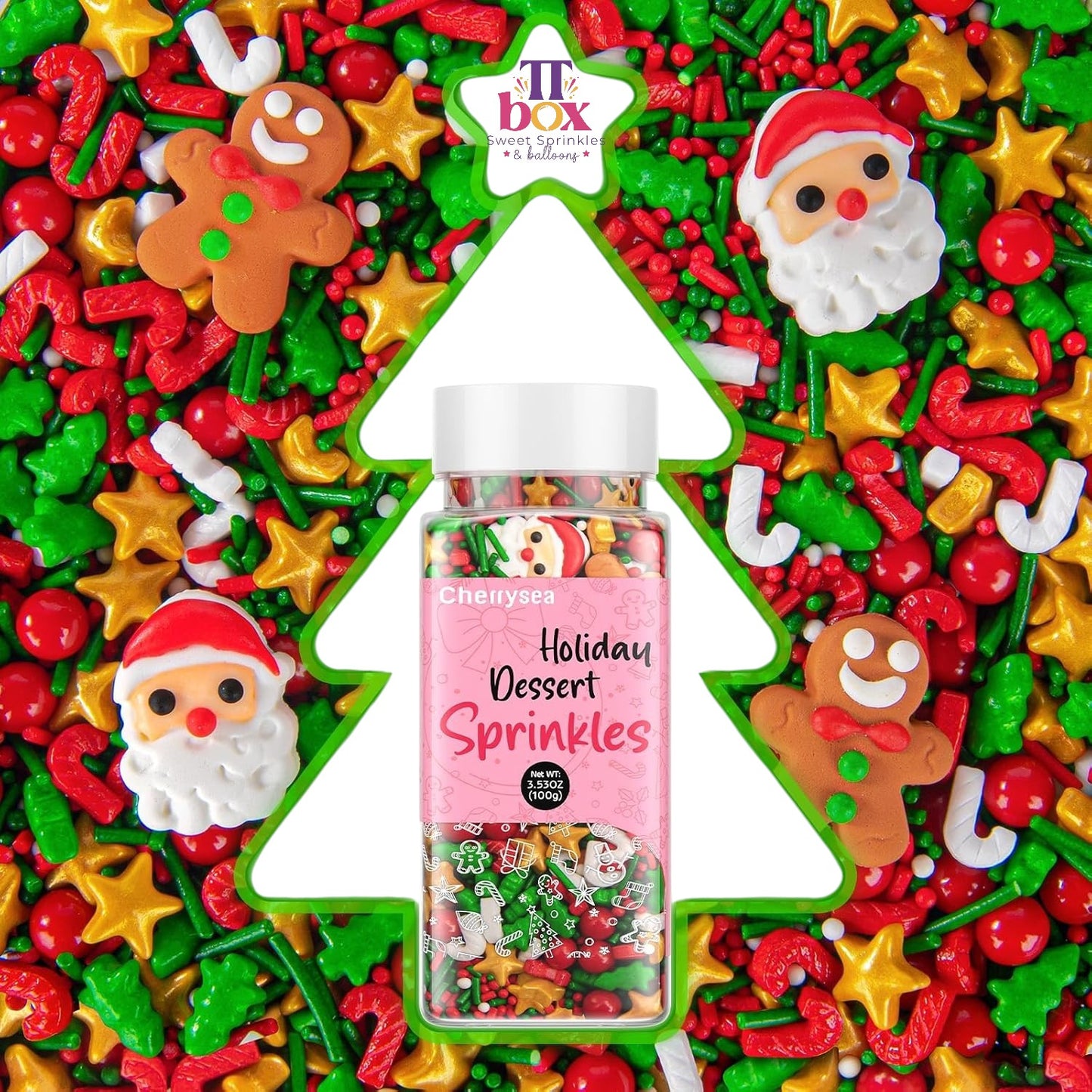 Sprinkles Navidad - Icing arbol santa jengibre