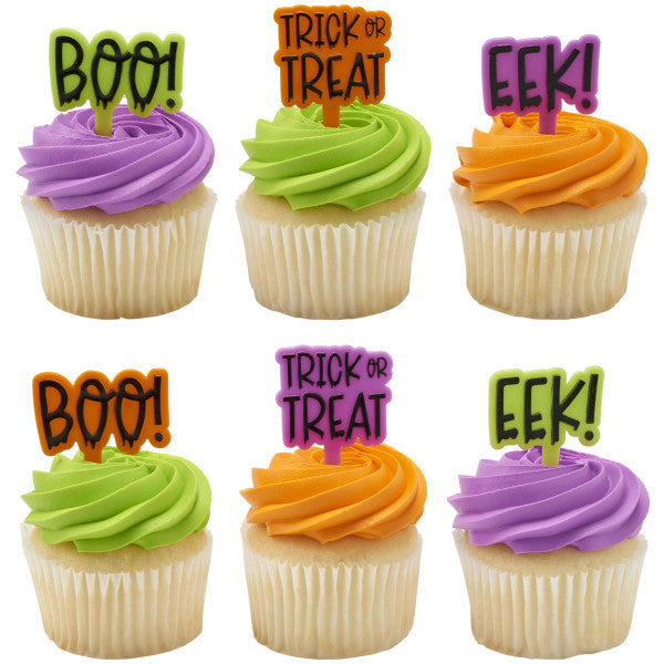 Mini topper cake halloween 15 piezas - Neon - Boo