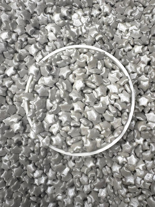 Sprinkles navidad confetti estrella plata comestible