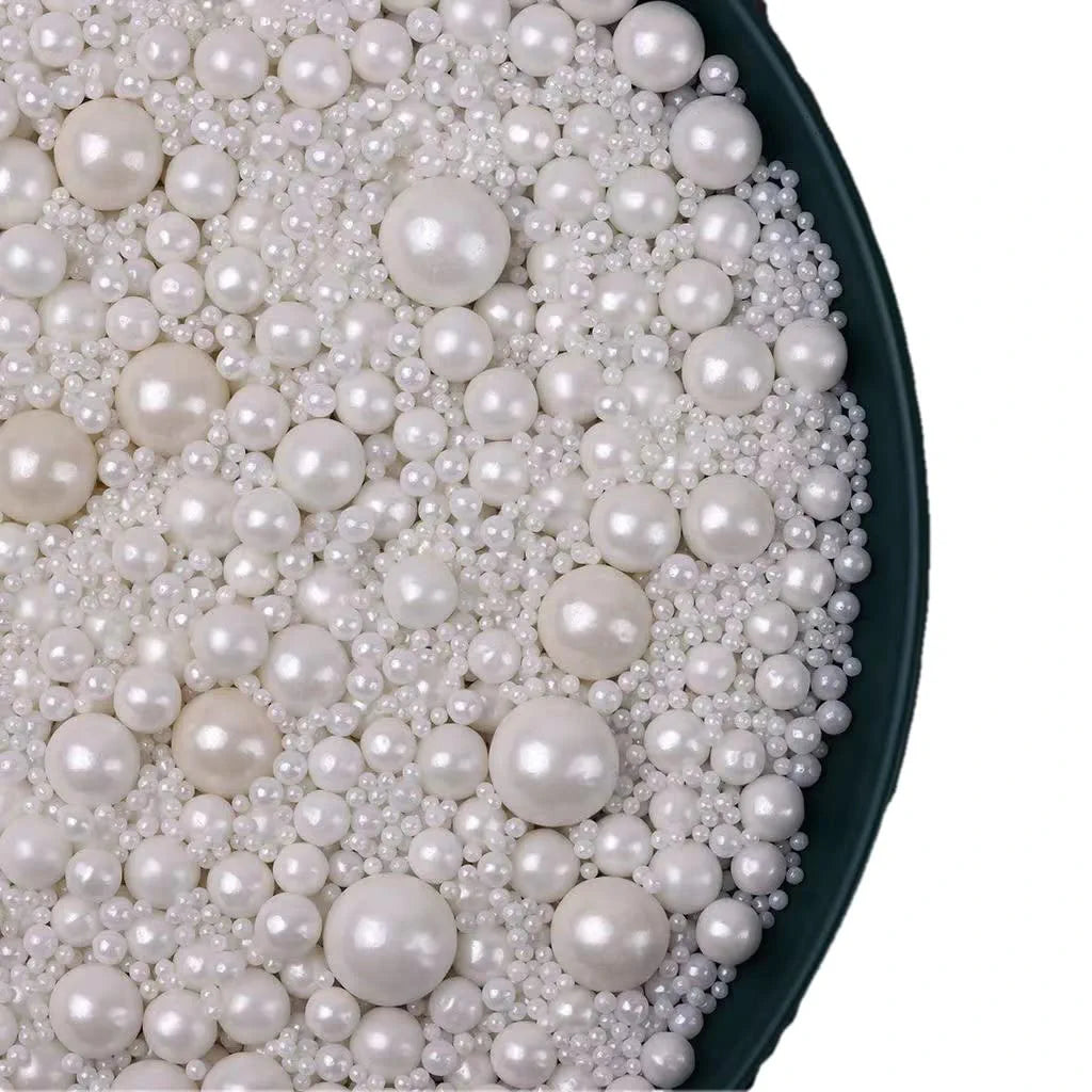 Sprinkles Perlas ultrabrillantes Color Blanco multisizes