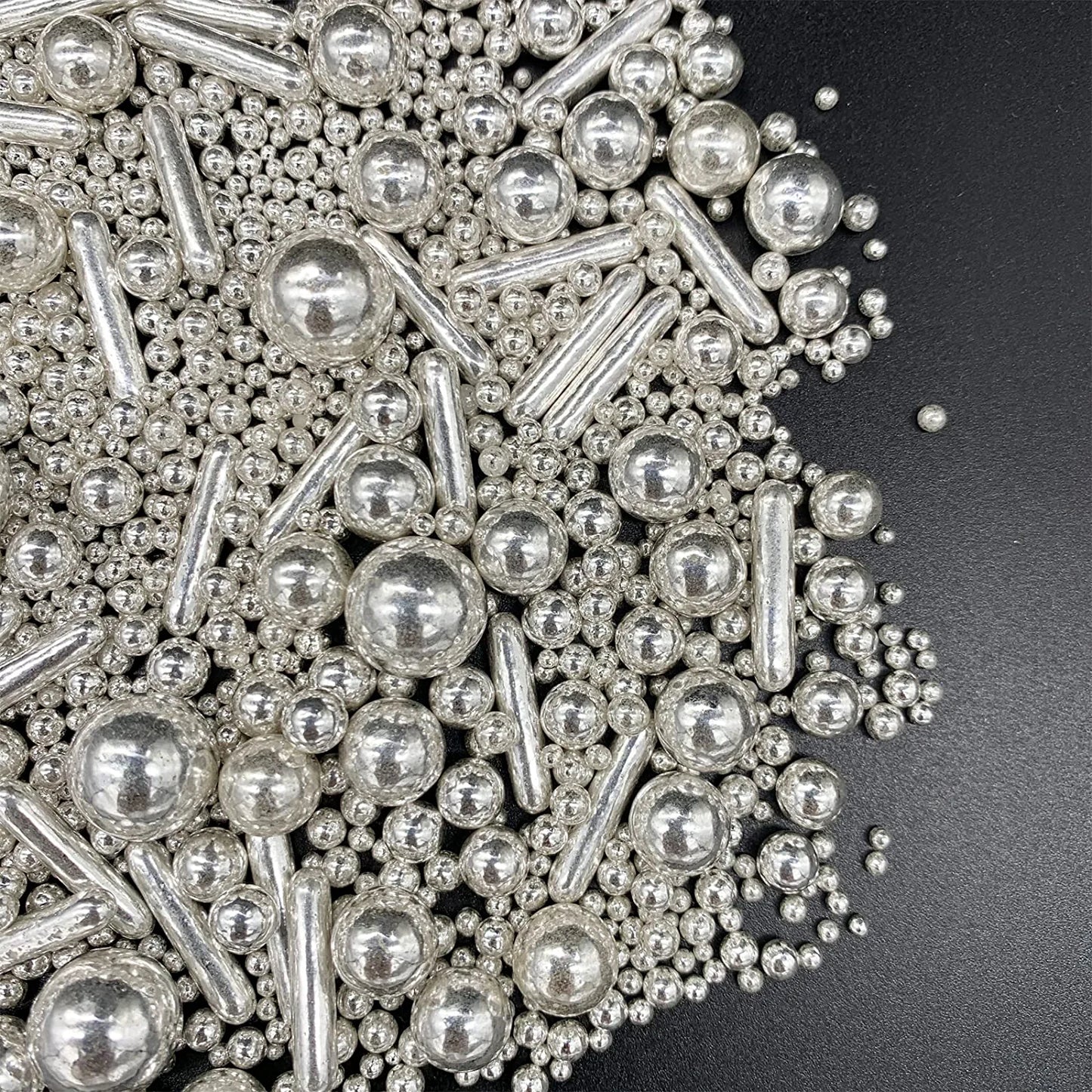 Sprinkles Metalicos Mix Perlas - Rods Plata