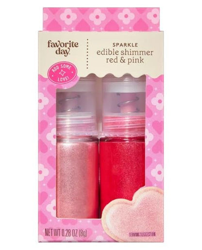 Sprinkles san valentin Valentine's Pink & Red Edible Shimmer - 0.28oz