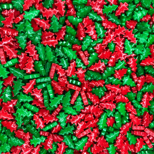 Sprinkles navidad arbolitos rojo y verde