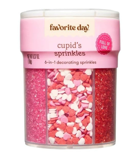 Sprinkles san valentin 6 Cell Sprinkles - 6.37oz - 180grs