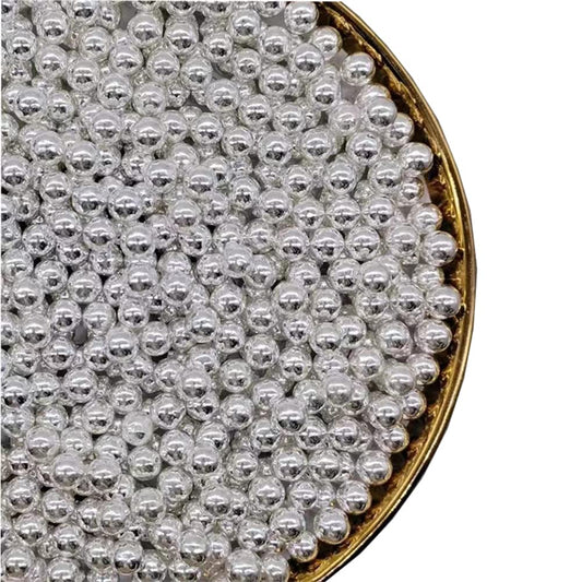 Sprinkles Metalicos Perlas Plata 7mm