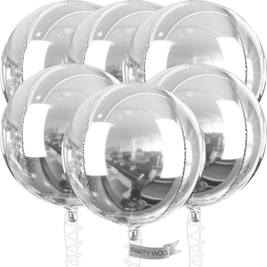 Set de Globos Orbz 32plg - Jumbo Calidad Helio 32plg Plata