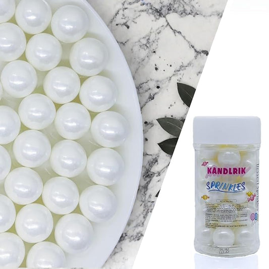 Sprinkles Perlas ultrabrillantes Color Blanco multisizes 14mm