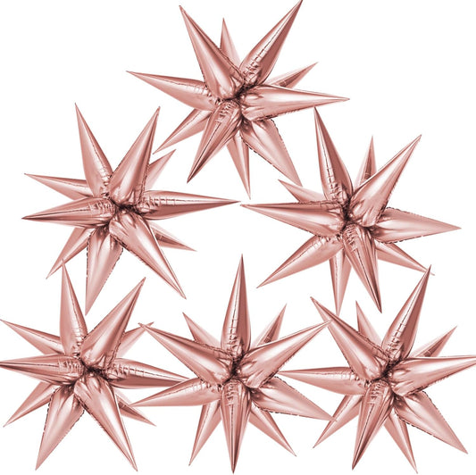 Globos Estrellas 12 Picos 40plg - Rose Gold