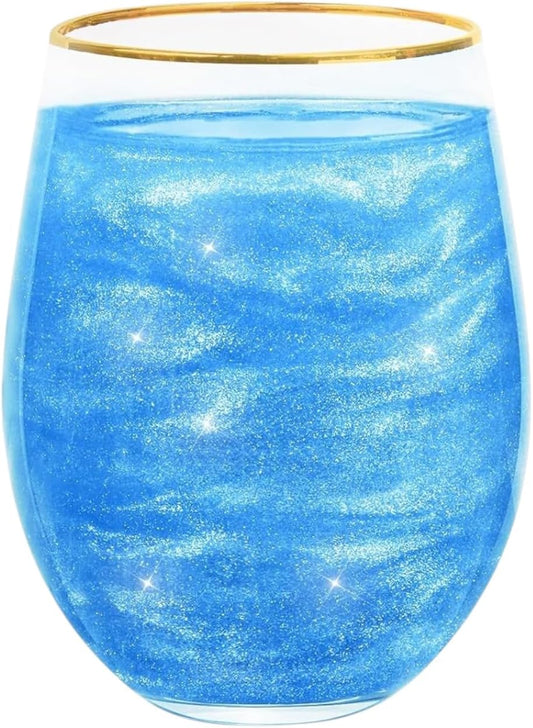 Glitter azul comestible para bebidas y reposteria