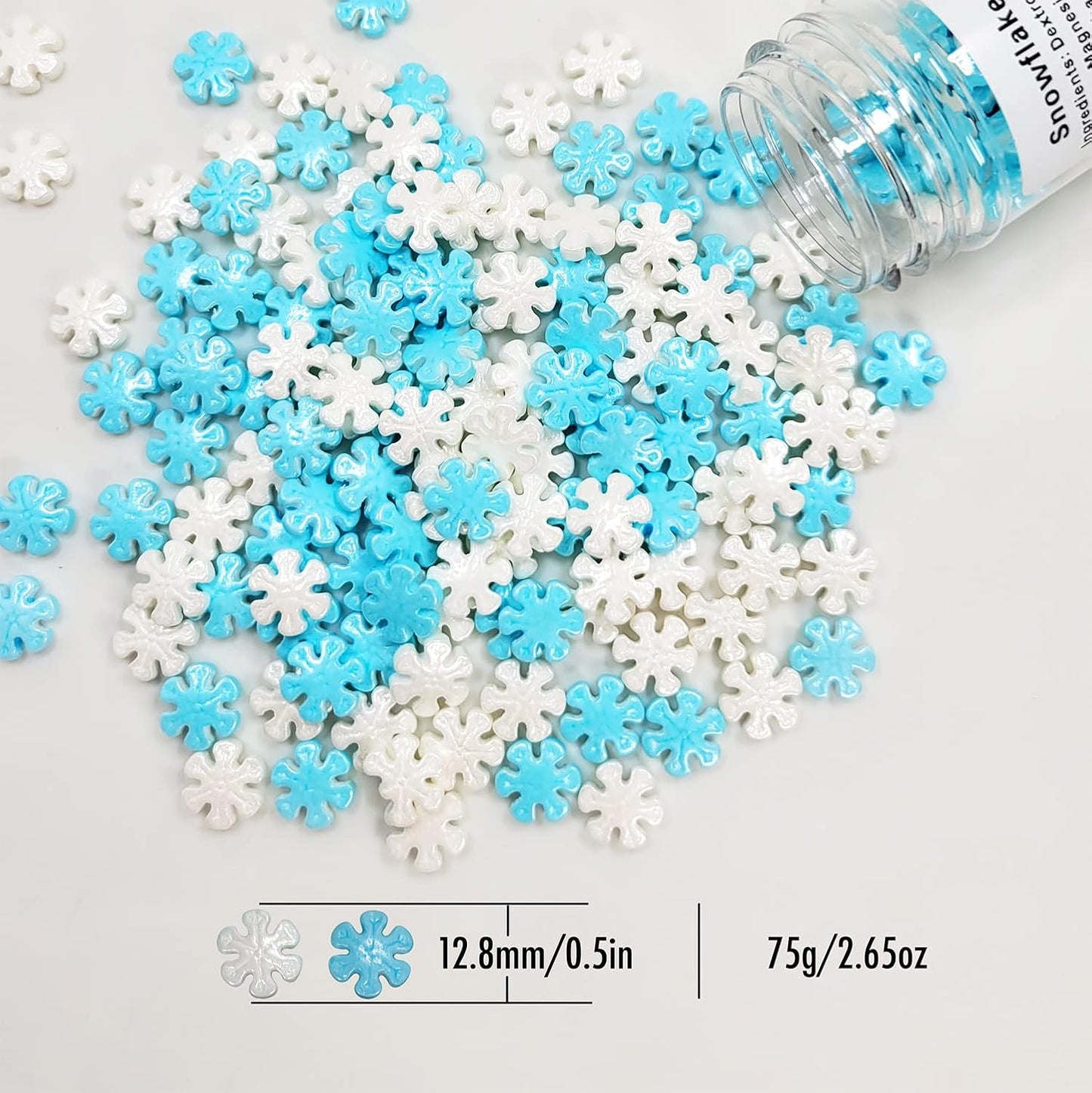 Sprinkles navidad copo jumbo blanco y azul