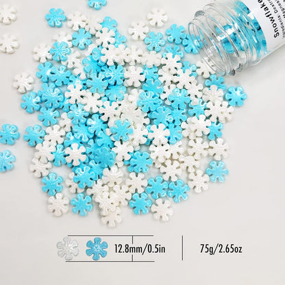 Sprinkles navidad copo jumbo blanco y azul