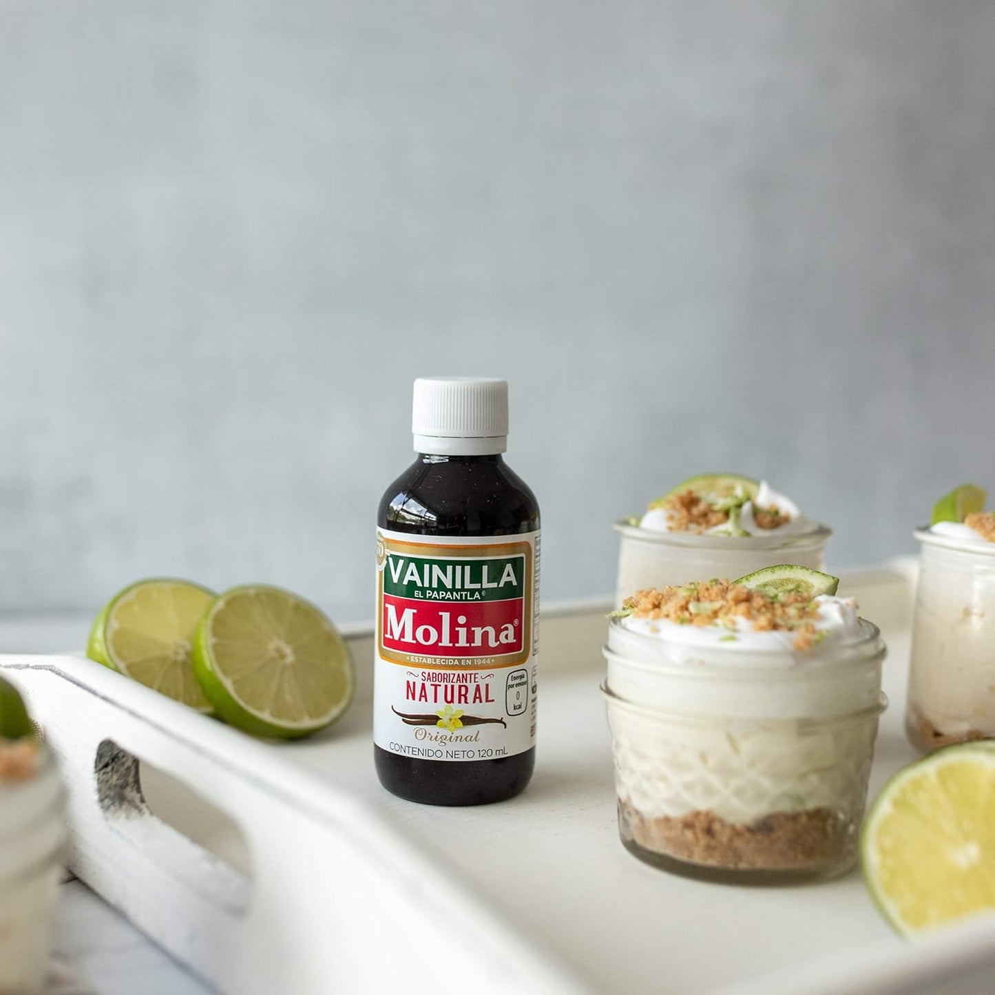 Molina | Vainilla Molina Saborizante Natural Original| Complementos| 5 Pack de 250 ml | Sin Azúcar | Vainilla Líquida | Presentación de 250 ml | Kosher | Para Repostería | Postres y Bebidas