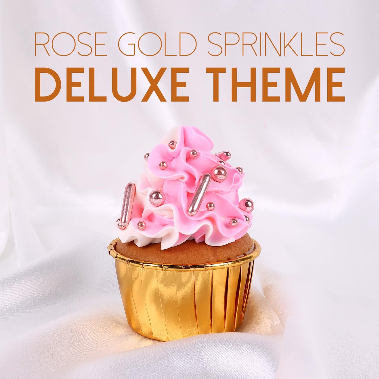 Sprinkles Navidad Metalicos Rose Gold Mix Figuras