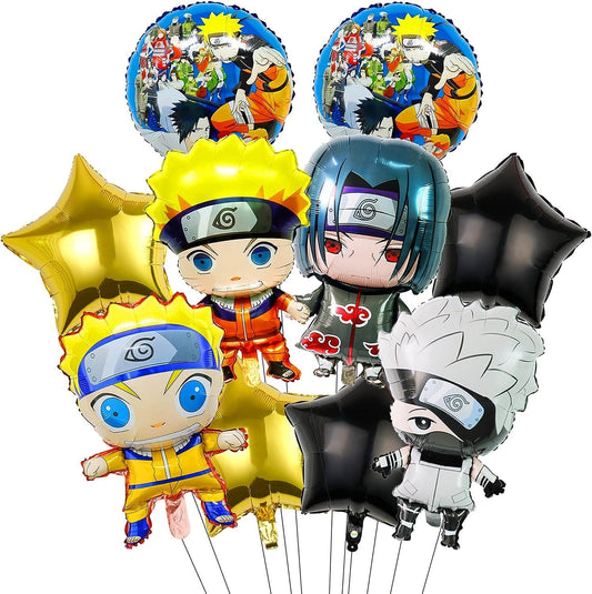 Globos Naruto 10 Piezas Aire o Helio - Globos Anime - Globos Cartoon - Globos Anime