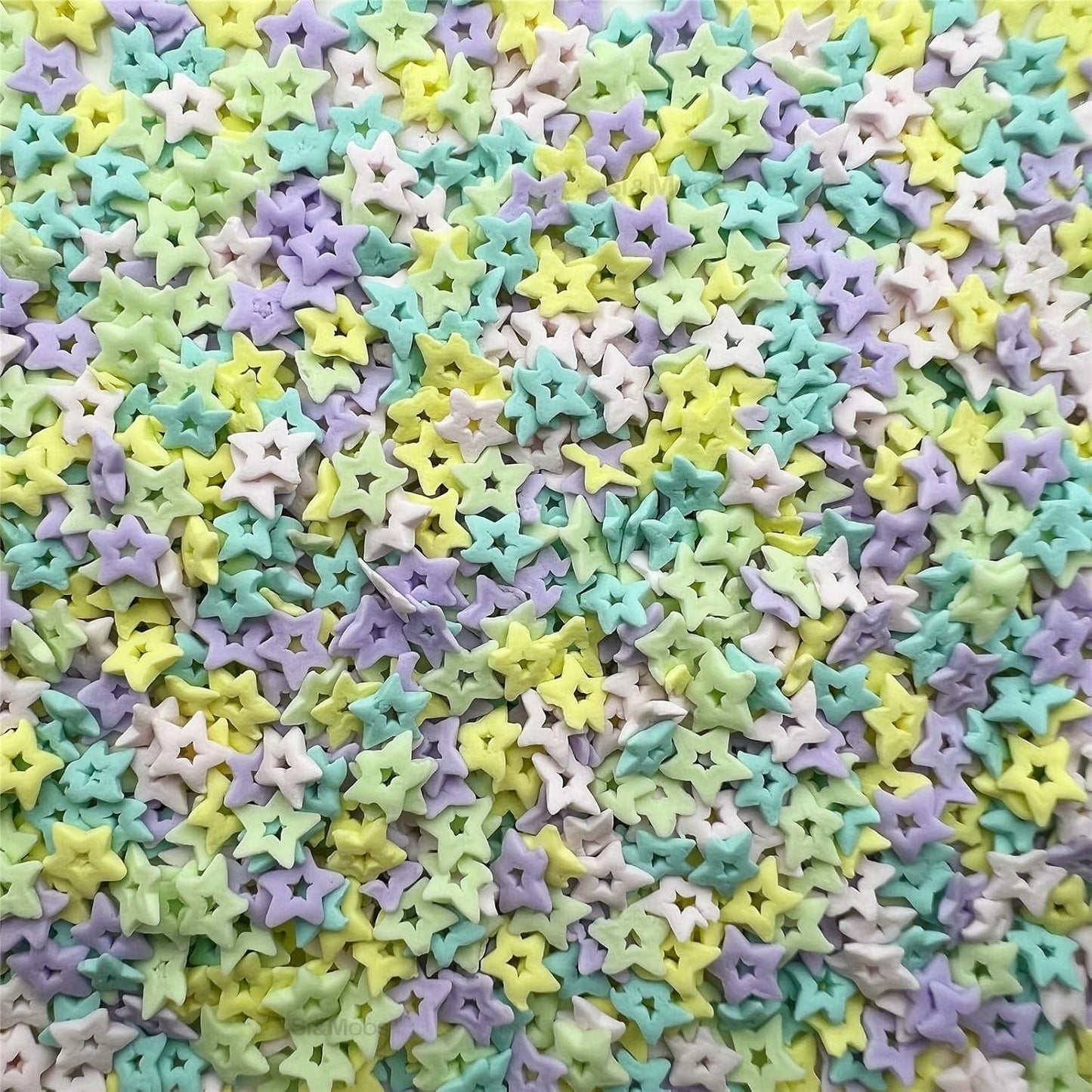 Sprinkles Confetti Estrellas Mate pastel cotton