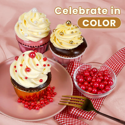 Sprinkles Perlas Multisizes ultrabrillantes Color Rojo
