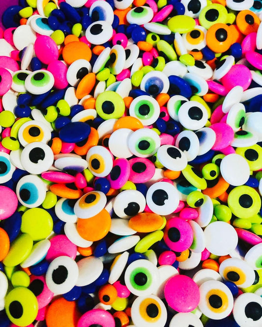 Sprinkles Ojitos Mix Neon Monster Shapes 0.5, 1 y 2cm Halloween