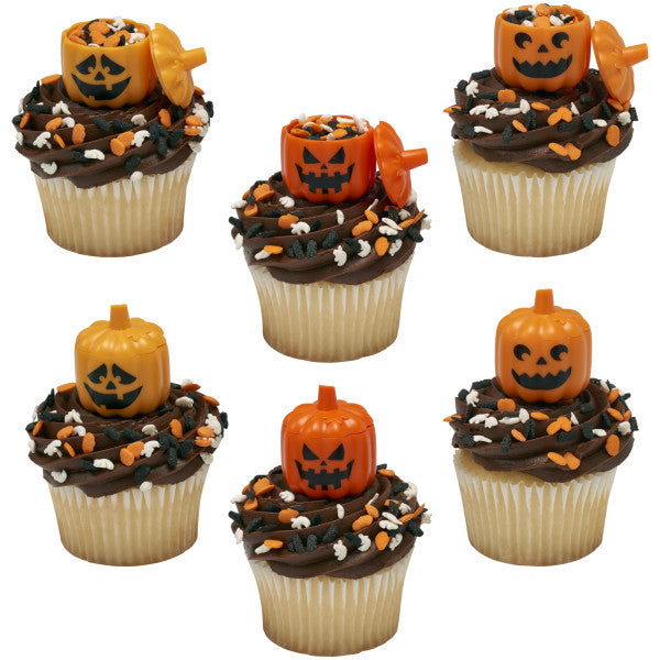 Mini topper cake halloween 12 piezas - Calabazas rellenables