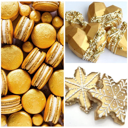 Matizador comestible color dorado