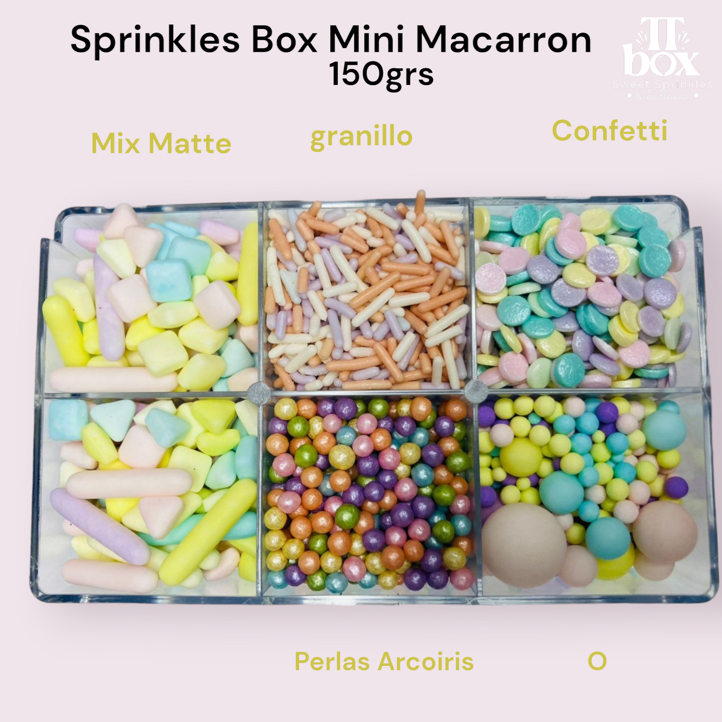 Sprinkles Box Mini Macarrons 150grs