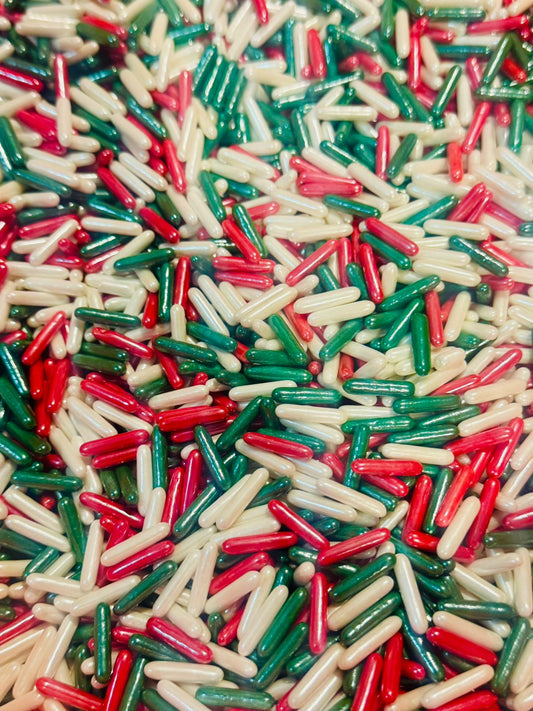 Sprinkles navidad rod tricolor no metalico