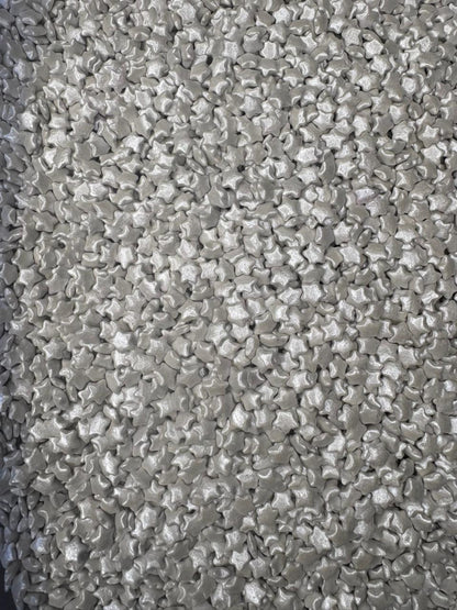 Sprinkles navidad confetti estrella plata comestible