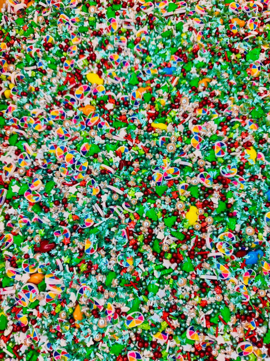 Sprinkles foquitos de navidad con pinos y glitter