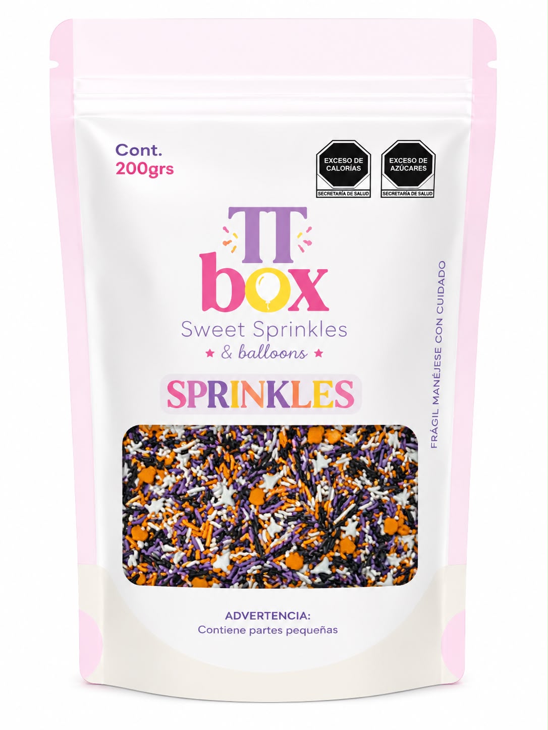 Sprinkles Halloween - CONFETTI & GRANILLO  FANTASMAS, CALABAZAS Y MURCIELAGOS